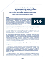 Mise en Oeuvre Et Évaluation D'une Stratégie de Conduite Du Changement D'un Projet E-Learning: Cas Des Enseignants de La Faculté Des Lettres Et Des Sciences Humaines de Tétouan