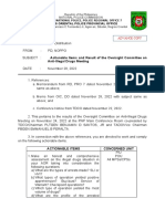 11-29-2022 Actionable Items & Result of The Oversight Committee On AID