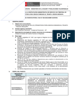 Convocatoria para La Contratación Administrativa de Servicio Cas Temporal de Un/A (01) Promotor/A para Cem en Comisaria El Triunfo - Region Arequipa