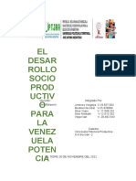 1.trabajo El Desarrollo Socio Productivo para La Venezuela Potencia