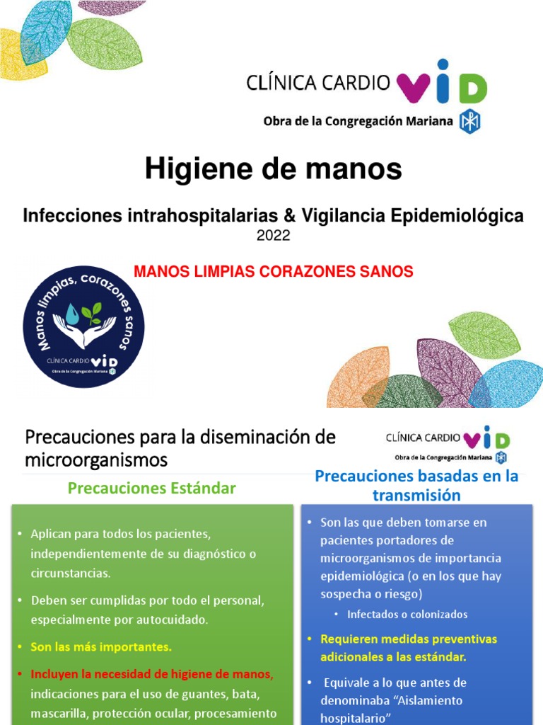 Higiene de Manos en Salud Hospitalaria | PDF | Lavado de manos ...