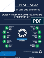 Encuesta Coyuntura Industrial 3er Trimestre 2022