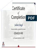 Pandemic Ipe Certificate 3 Hours Covid19 Ipe Singh 1