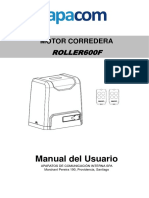 Apacom ROLLER600F Motor Porton Corredera Manual Instalacion