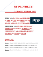 2022 Bible Reading Plan