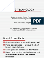 BUILDING TECHNOLOGY Refresher Lecture