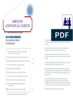 Diptico de Atencion Al Cliente