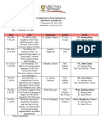 Comm Proposal Defense Schedule