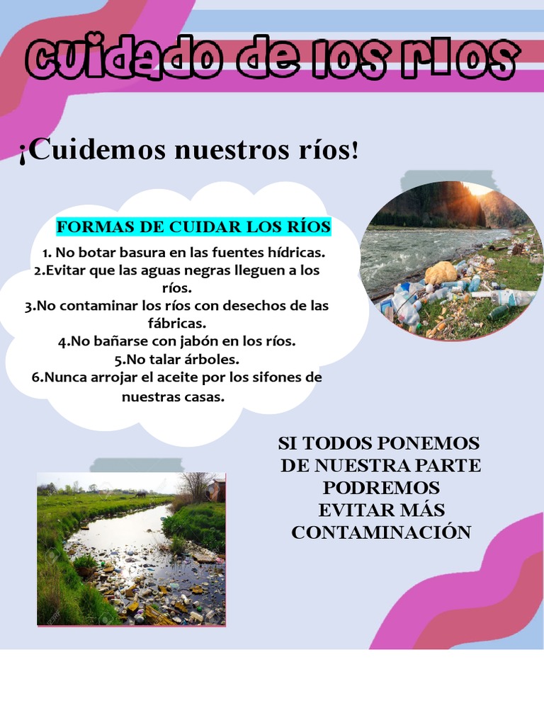 Formas sencillas de proteger nuestros ríos y mantenerlos limpios | PDF