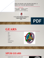 Various Types of Gears and Gears Trains &