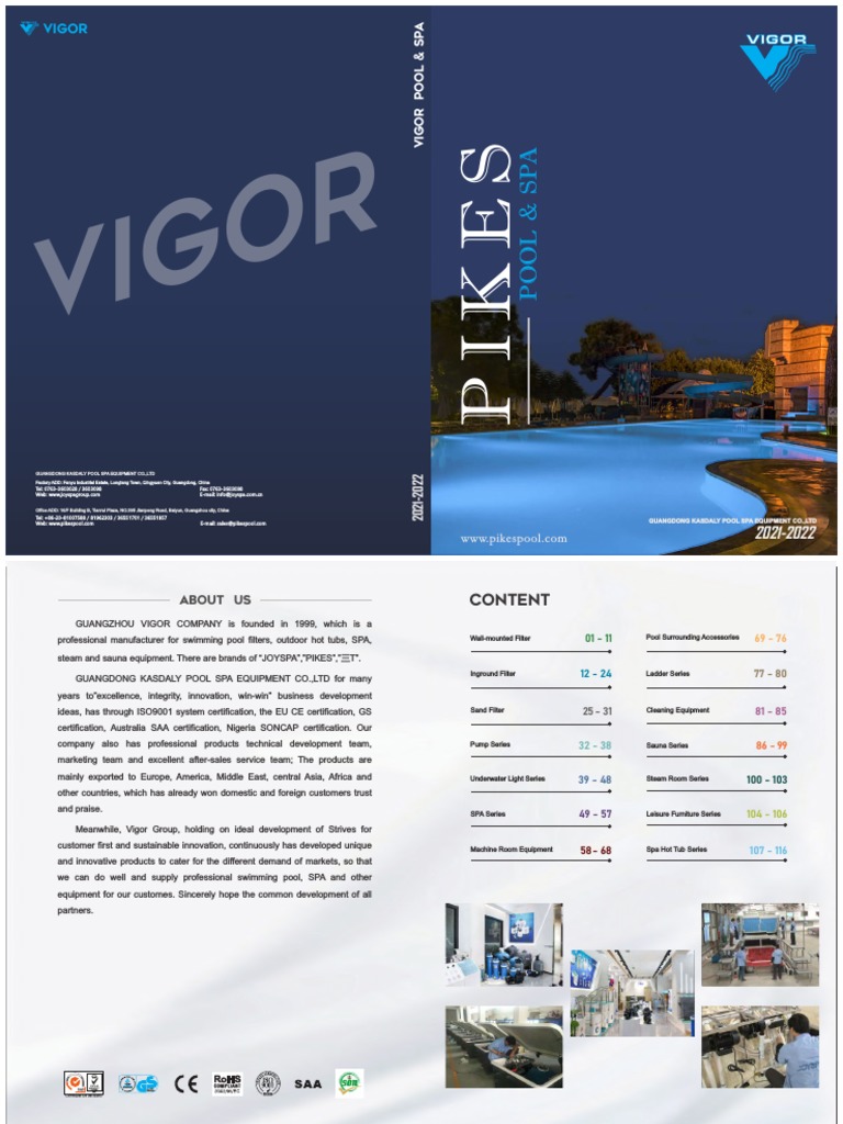 2 Vigor 2022catalogue | PDF | Pump | Swimming Pool