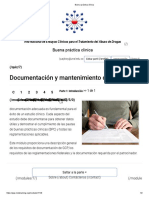 Documentación y Mantenimiento de Registros: Buena Práctica Clínica