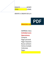 Proceso Contable: Operaciones: Actividad Económica