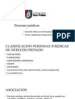 Personas Jurídicas: - Docente: Marcos Estremadoyro Agramonte - Curso: Legislación Empresarial