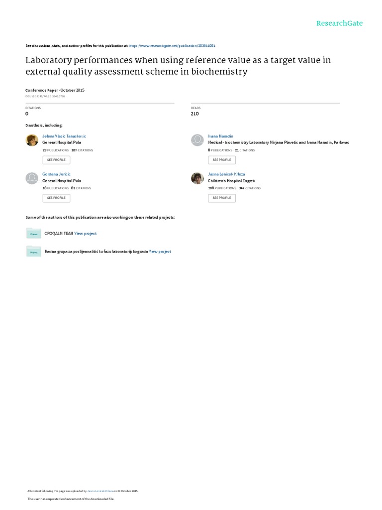 EFLM JVT Modul1 PDF Mean Reference Range
