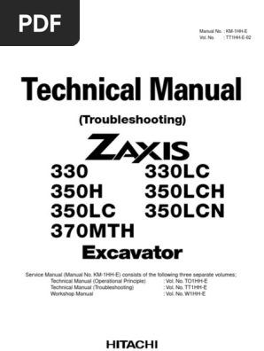 【予約】 Manual Technical ZX330 Troubleshooting (070621 TT1HH-E-02 コンピュータ・IT