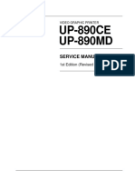 Sony Up-890ce Up-890md 1st-Edition Rev.1 SM