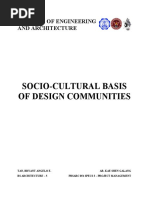 Socio-Cultural Basis of Design Communities