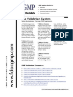 FDA CGMP Checklists: Validation