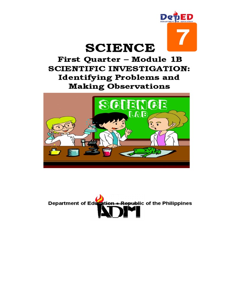 Science7 q1 mod1b identifying problems and making observations v3 pdf