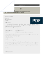 Surat Lamaran Andika Fazrianto Octora