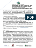 Edital #78.2022 Seect Fapesq PB Processo de Seleção de Estudantes para o Projeto Limite Do Visível