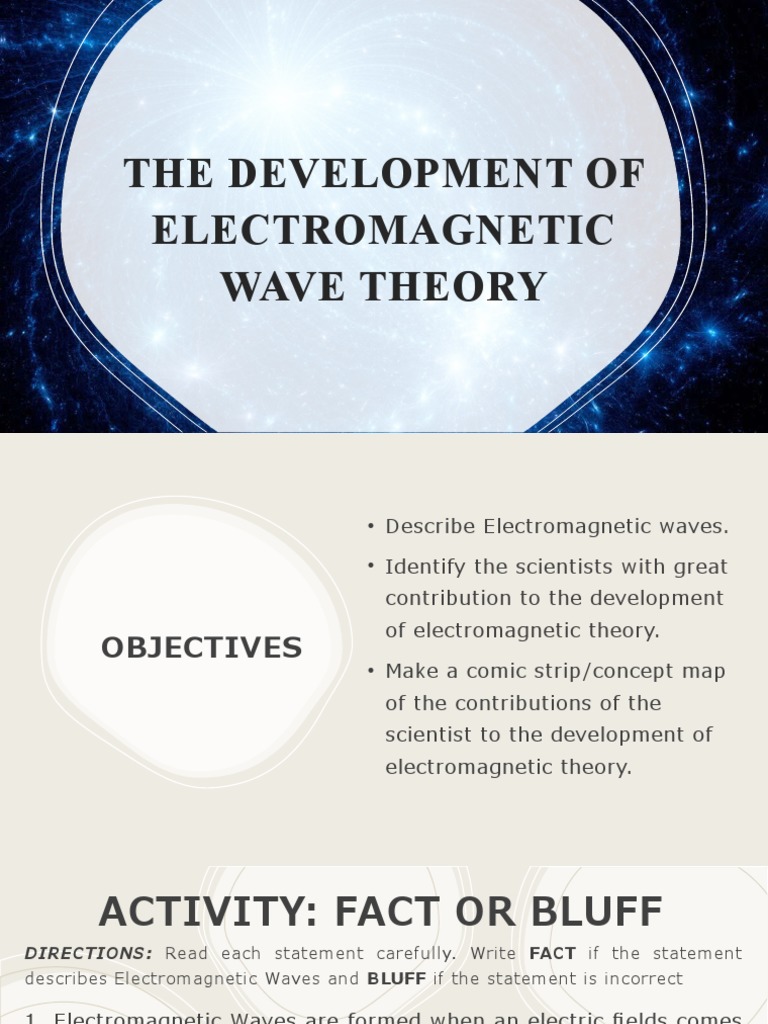 Development of Electromagnetic Wave Theory | PDF | Electromagnetism ...
