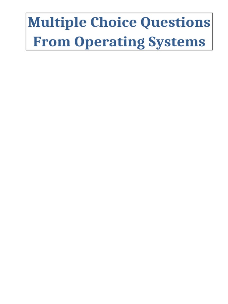 Mcq os 20210618090618 pdf operating system microsoft windows