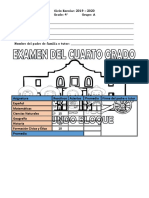 Examen Caurto Grado Segundo Bloque