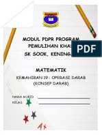 Modul PDPR Program Pemulihan Khas SK Sook, Keningau Matematik