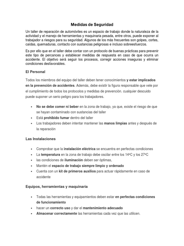 Medidas de Seguridad PDF