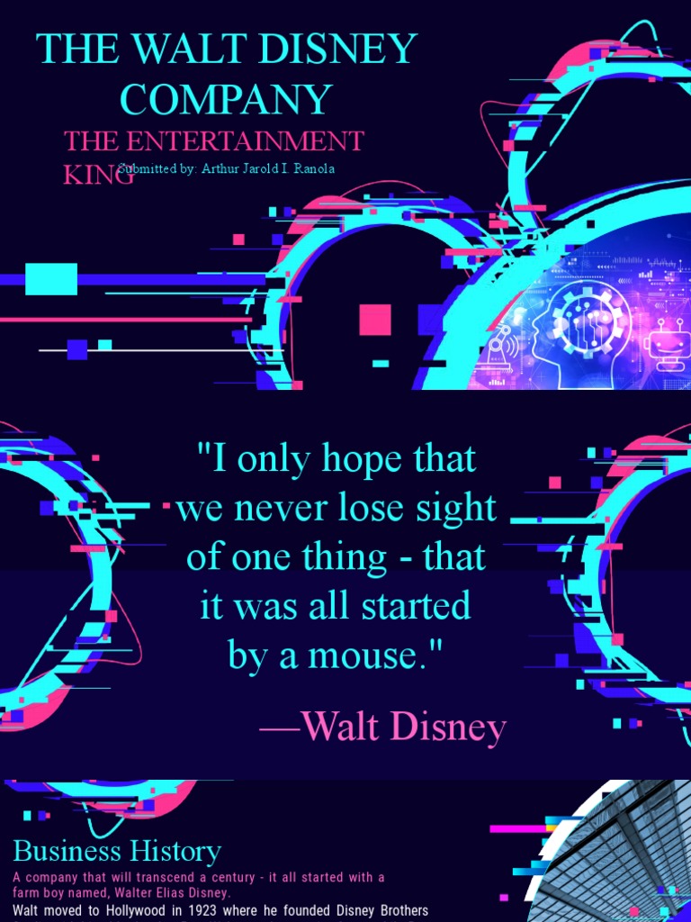 Disney's Business Evolution and Strategy | PDF | The Walt Disney ...