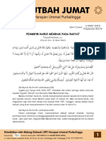 Khutbah Jumat Edisi 7 (9 September 2022)