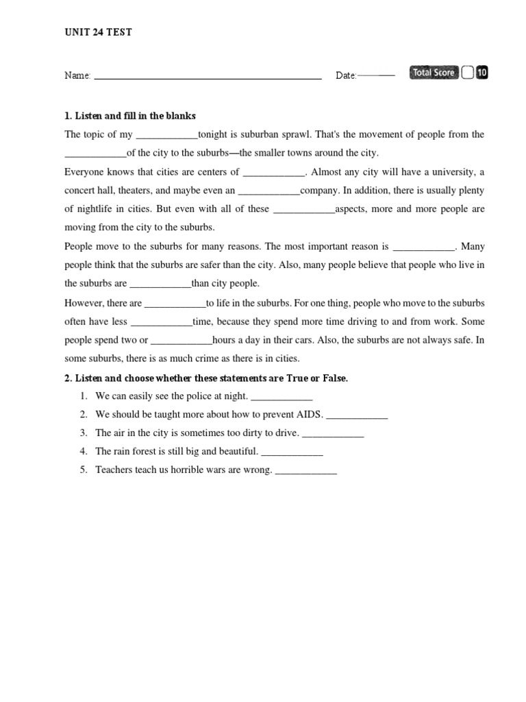 Test 24 | PDF