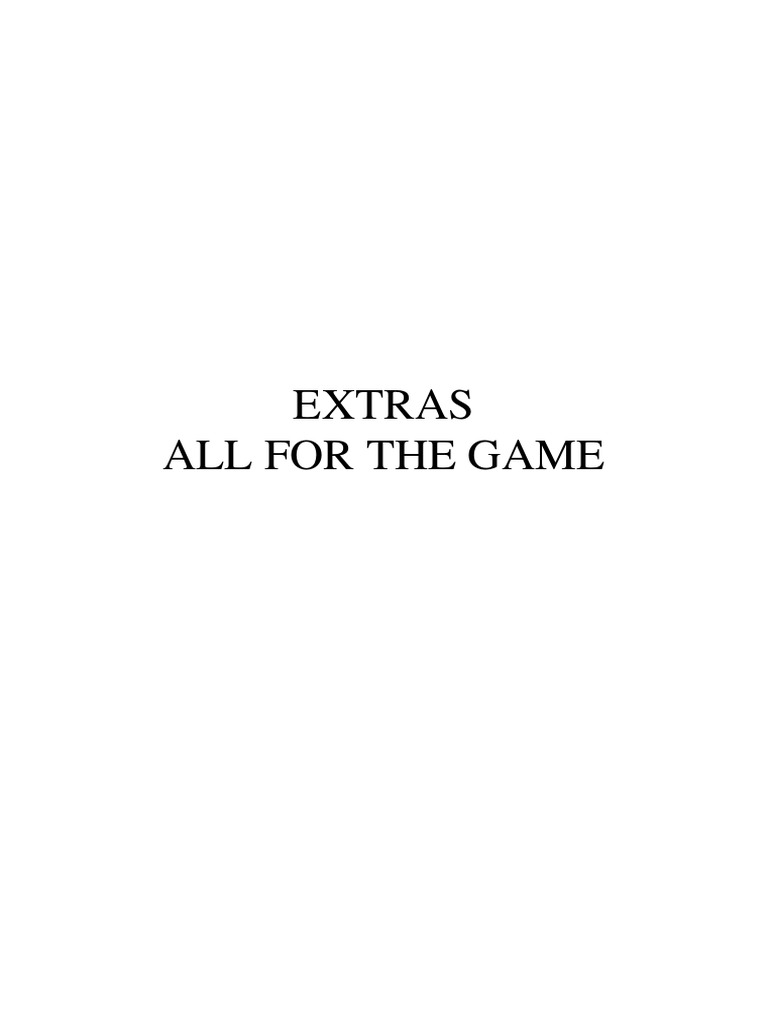 All For The Game 1 Pdf