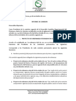 Informe de Comision