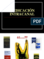 Medicación intracanal: tipos y aplicación