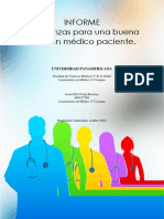 INFORME Enseñanza para Buena Relacion Medico Paciente