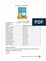 Group 5 Question 2 Management Accounting