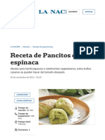 Pancitos de Espinaca