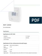 RCF-230D, Fan-Coil Thermostat With On - Off Outputs - Regin