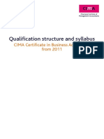 Qualification Structure and Syllabus Con