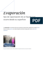 Evaporación - Wikipedia, La Enciclopedia Libre