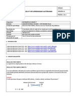 Guía N°5 - MATEMATICAS-Regla de Tres Simple. Directa e Inversa