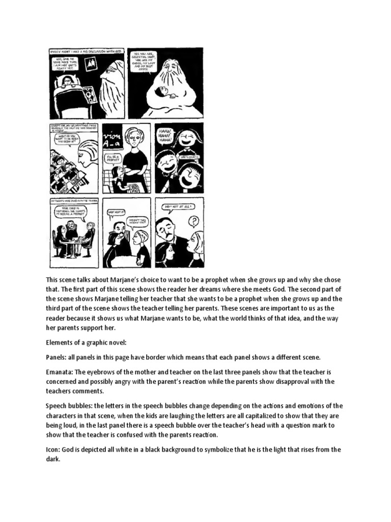 Persepolis Graphic Novel Elements PDF