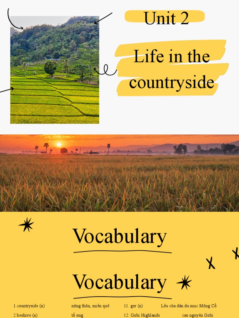 Life in The Countryside PDF Adjective Nomad