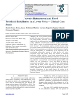 Drill Sealing, Endodontic Retreatment and Fixed Prosthesis Installation in A Lower Molar - Clinical Case Study