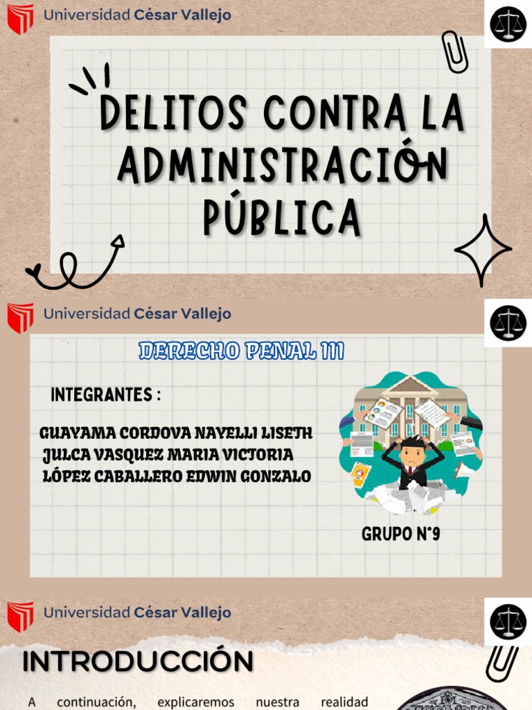 Delitos Contra La Administración Pública | PDF | Soborno | Derecho penal