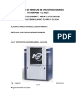 Preparación de La Muestra DRX SEM