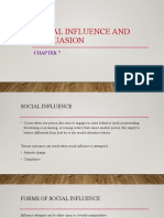 Chapter 7 - Social Influence and Persuasion